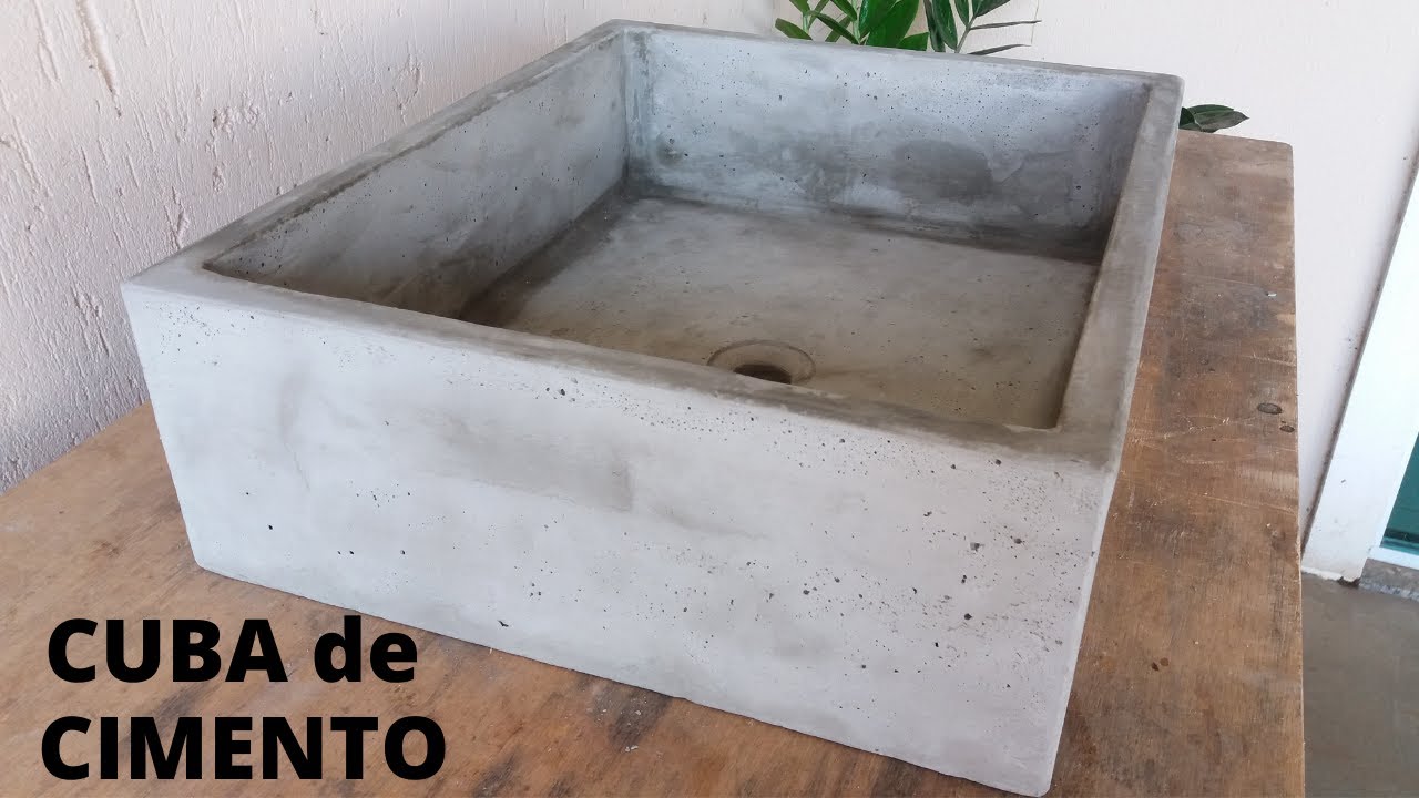 Cuba de concreto - ELEGANTE, FÁCIL E BARATA. Faça você mesmo