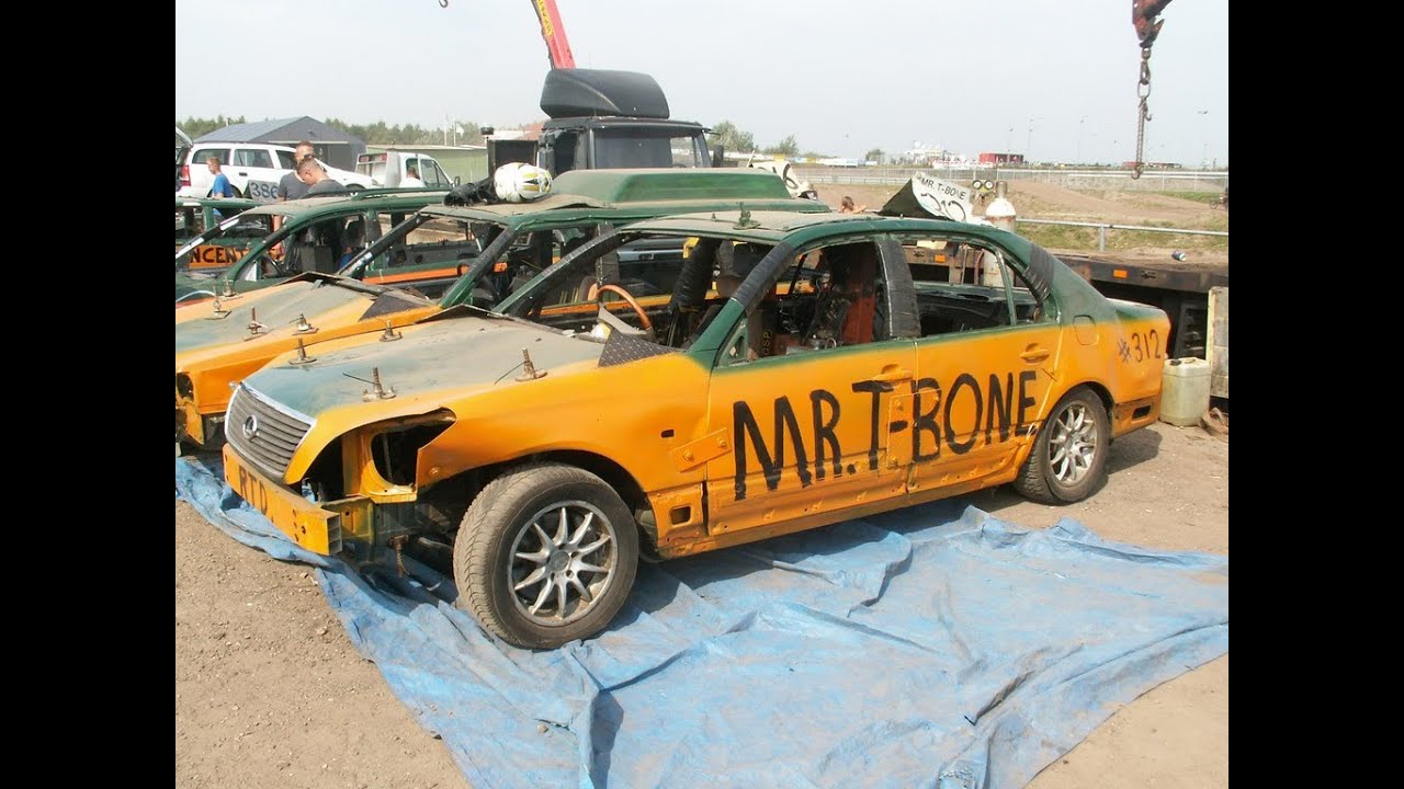 Onboard MR. T-BONE #312 BAVARIA 500 (24-aug-2013) UNLIMITED BANGERS EMMEN