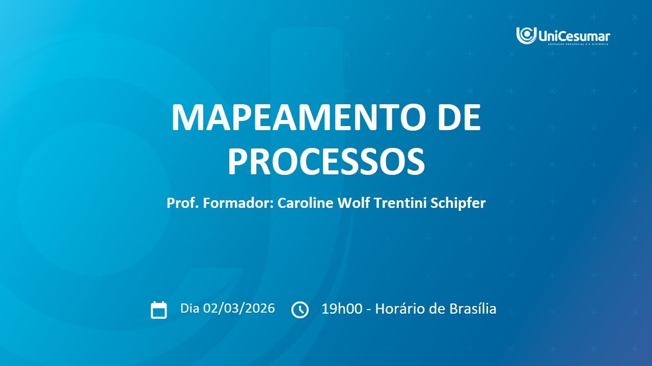 AULA 2 AO VIVO - MAPEAMENTO DE PROCESSOS 51/2026