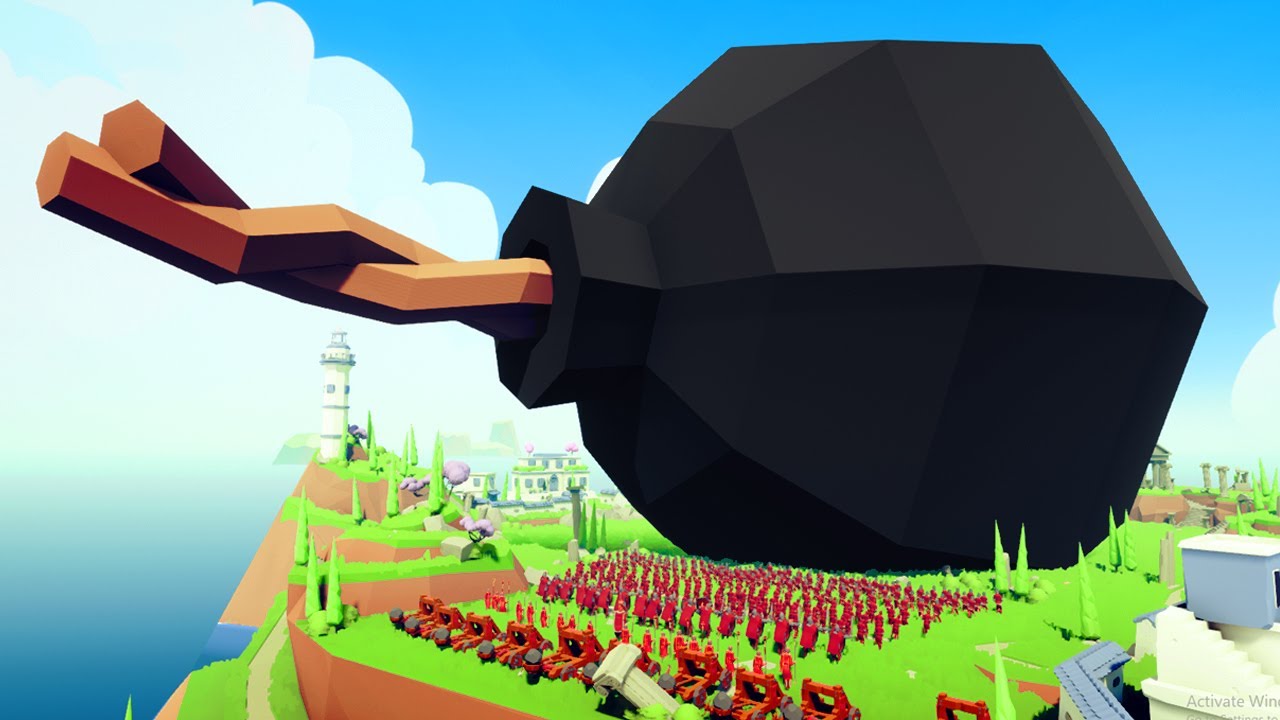 I Fight with *NEW* GOD POWERS and Make a 10,000ft Bomb! - (TABS) Totally Accurate Battle Simulator