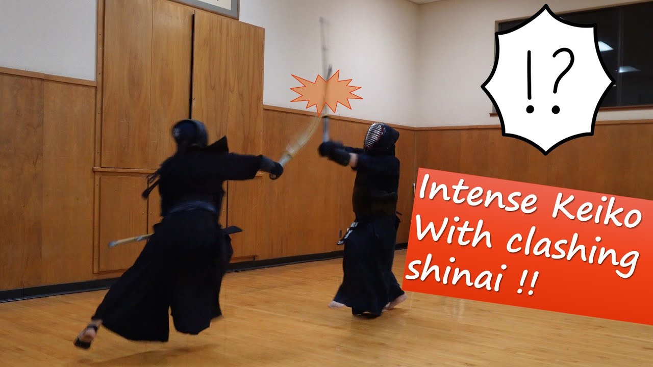 Adrenaline Rush! Intense Keiko: Shinai Clash on Center Line