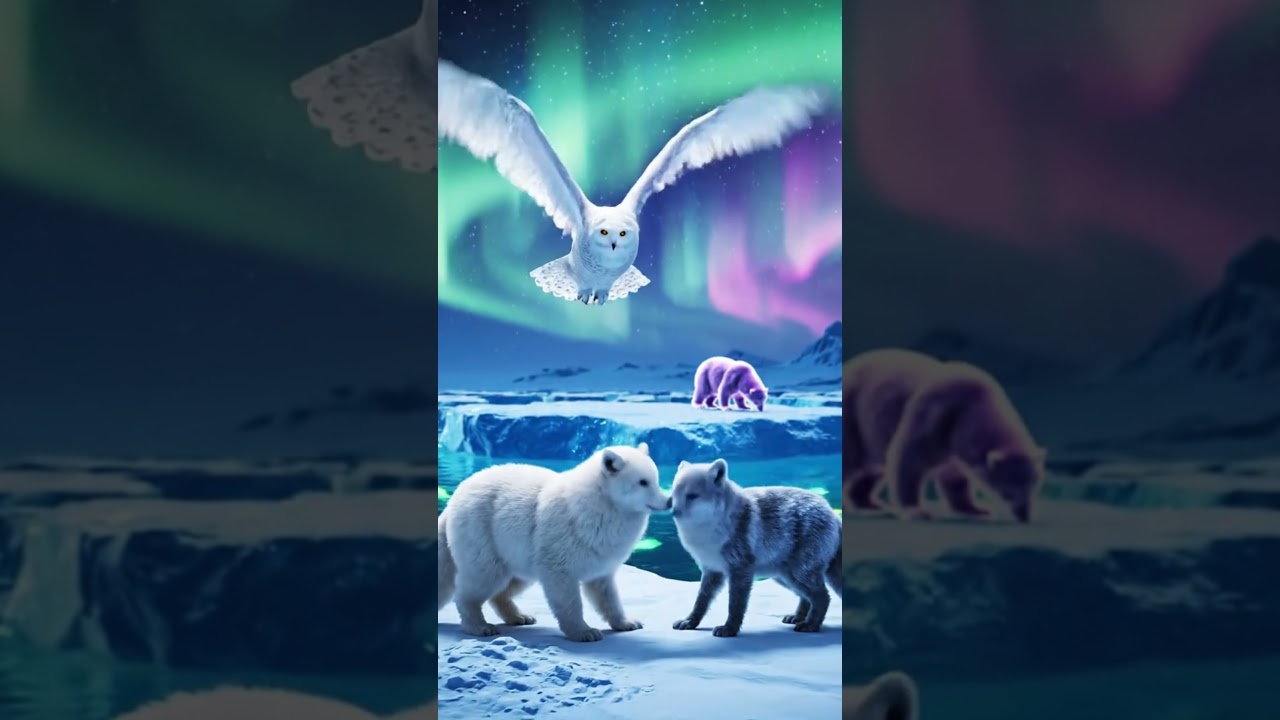 Futuristic Arctic Wildlife Adaptations #arcticwildlife #arctic #wildlife #polarbear #climatechange