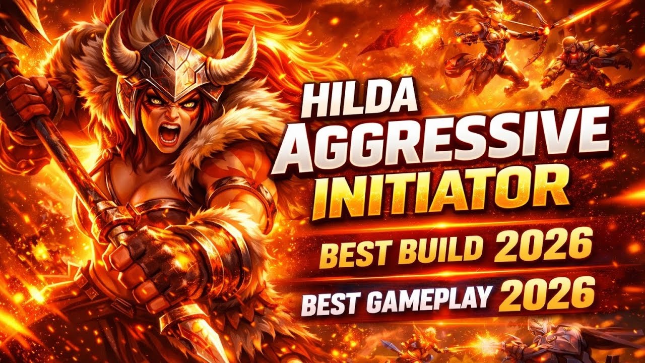 HILDA ROAMING AGGRESSIVE | HILDA INITIATOR 2026 | BUILD TOP 1 GLOBAL HILDA | HILDA BEST GAMEPLAY 