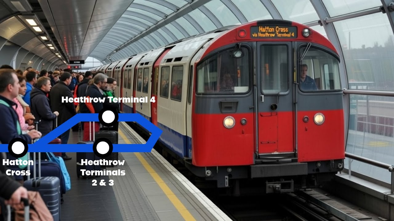 London Underground's Piccadilly Line: Hatton Cross - Hatton Cross via Heathrow Airport, Terminal 4