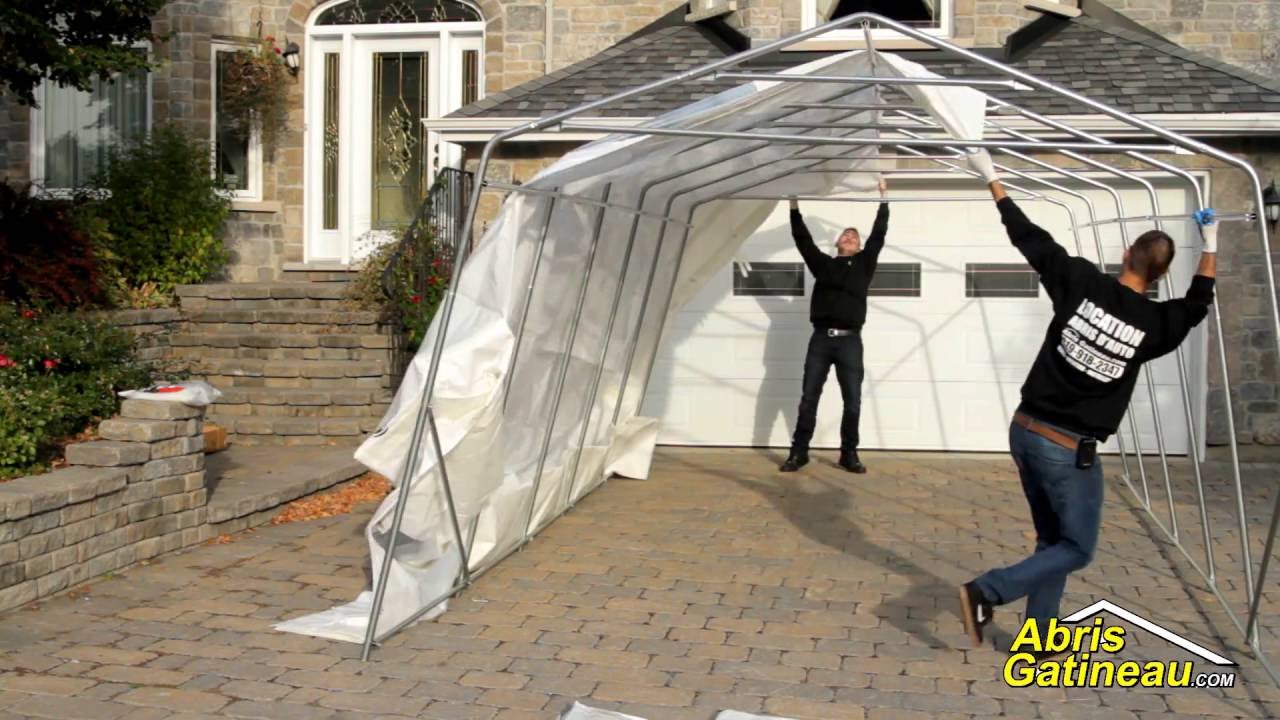 Installation abris d'auto