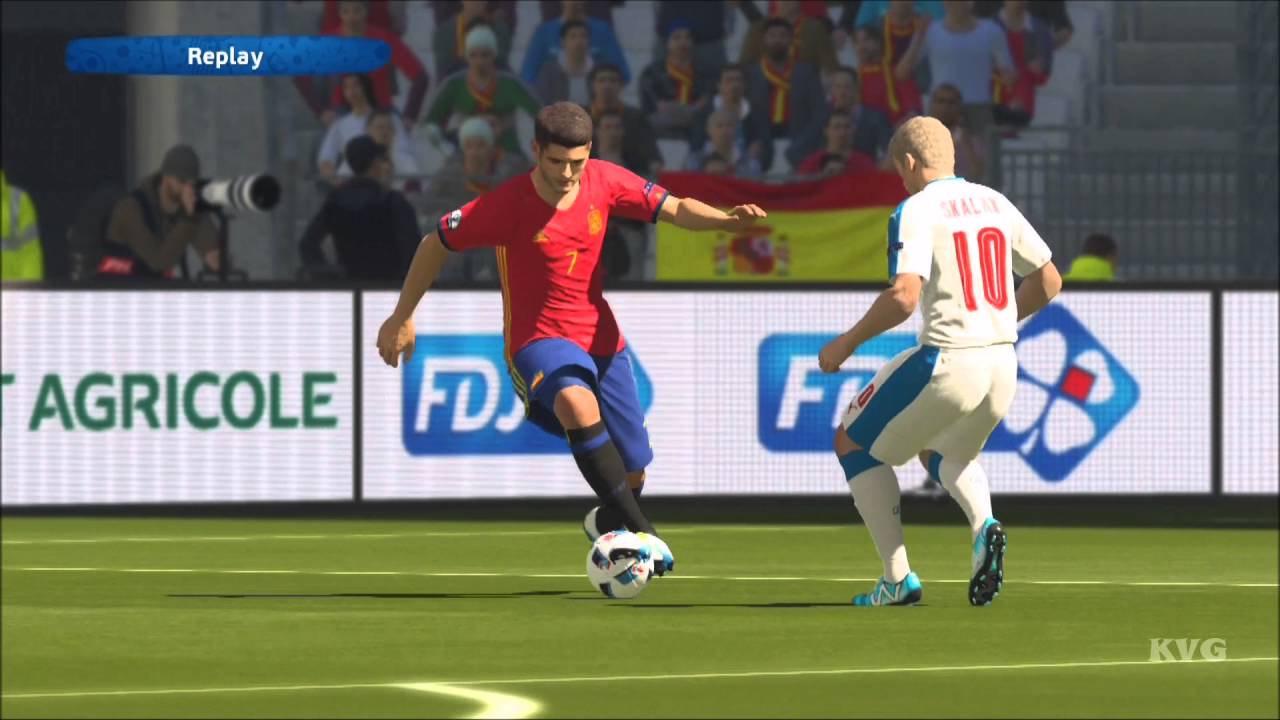 PES 2016 - UEFA Euro 2016 - Spain vs Czech Republic | Gameplay (HD) [1080p60FPS]