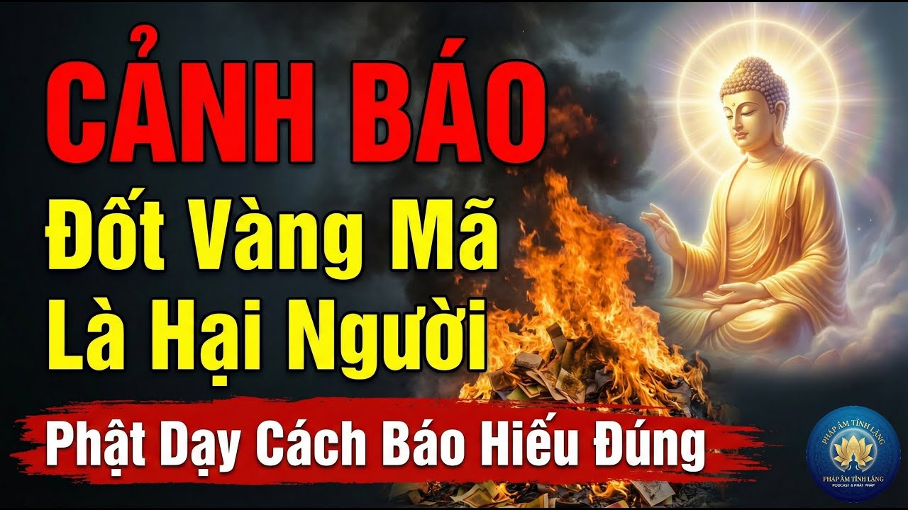 Con Càng Đốt, Cha Mẹ Càng Khổ: Sự Thật Rúng Động Về Vàng Mã – Lời Phật Dạy