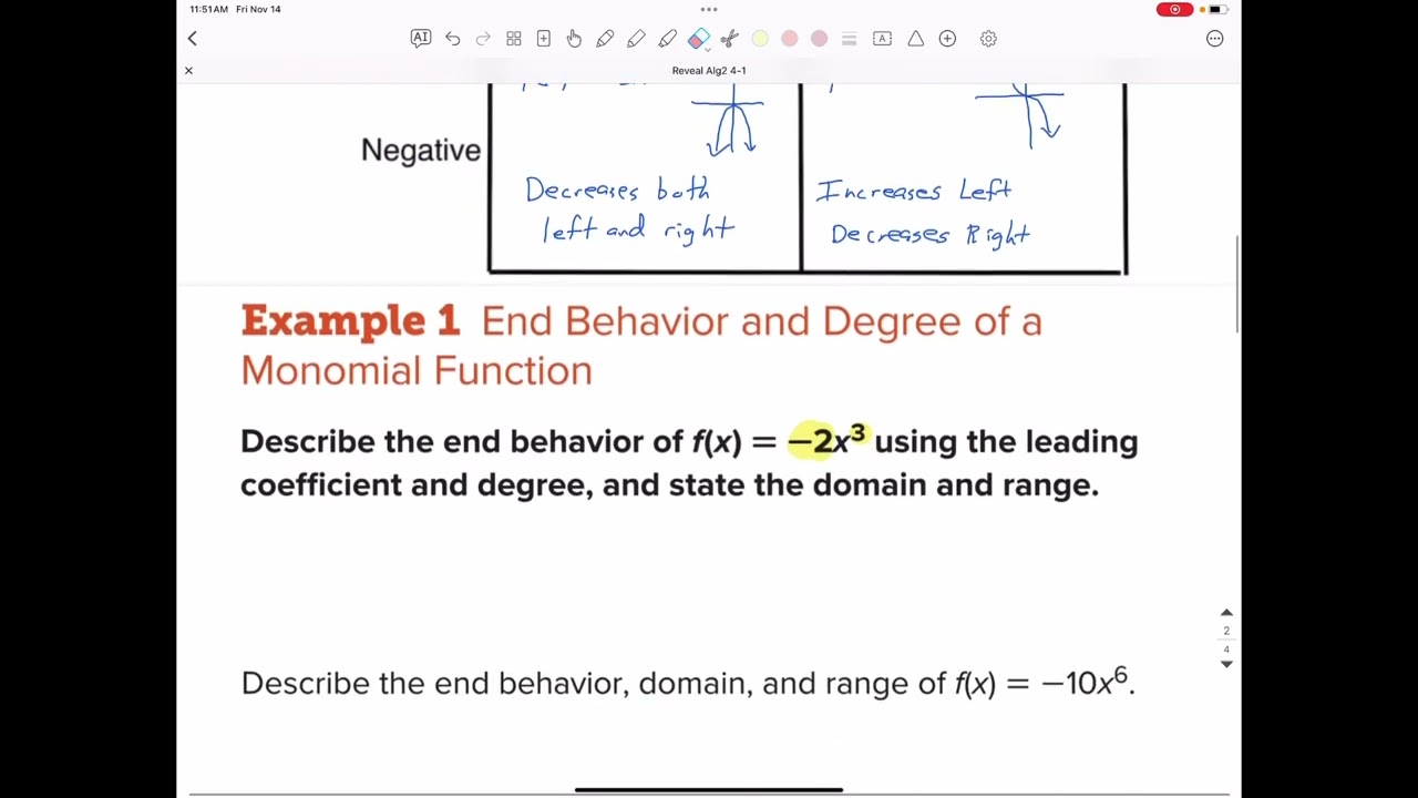 Reveal Algebra 2 Lesson 4-1, Part 1
