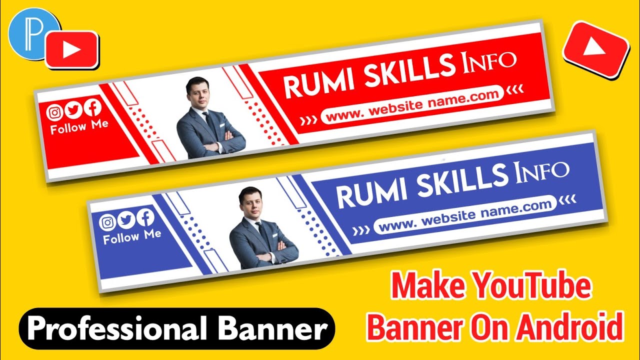 How To Make Professional YouTube Banner on Mobile | Make Banner On PixelLab | Make Channel Art