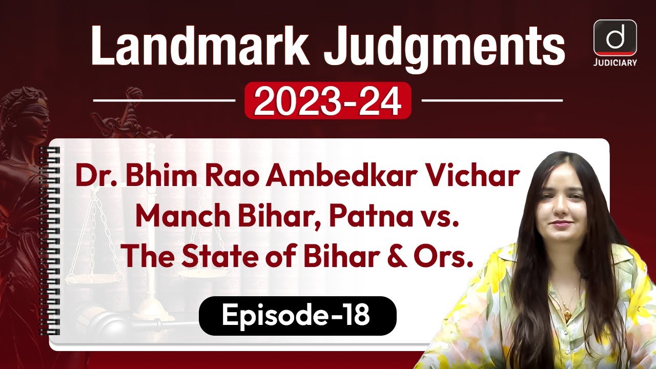 Article 341 of Constitution | President | Epi 18 | Landmark Judgments 2023-2024 | Drishti Judiciary