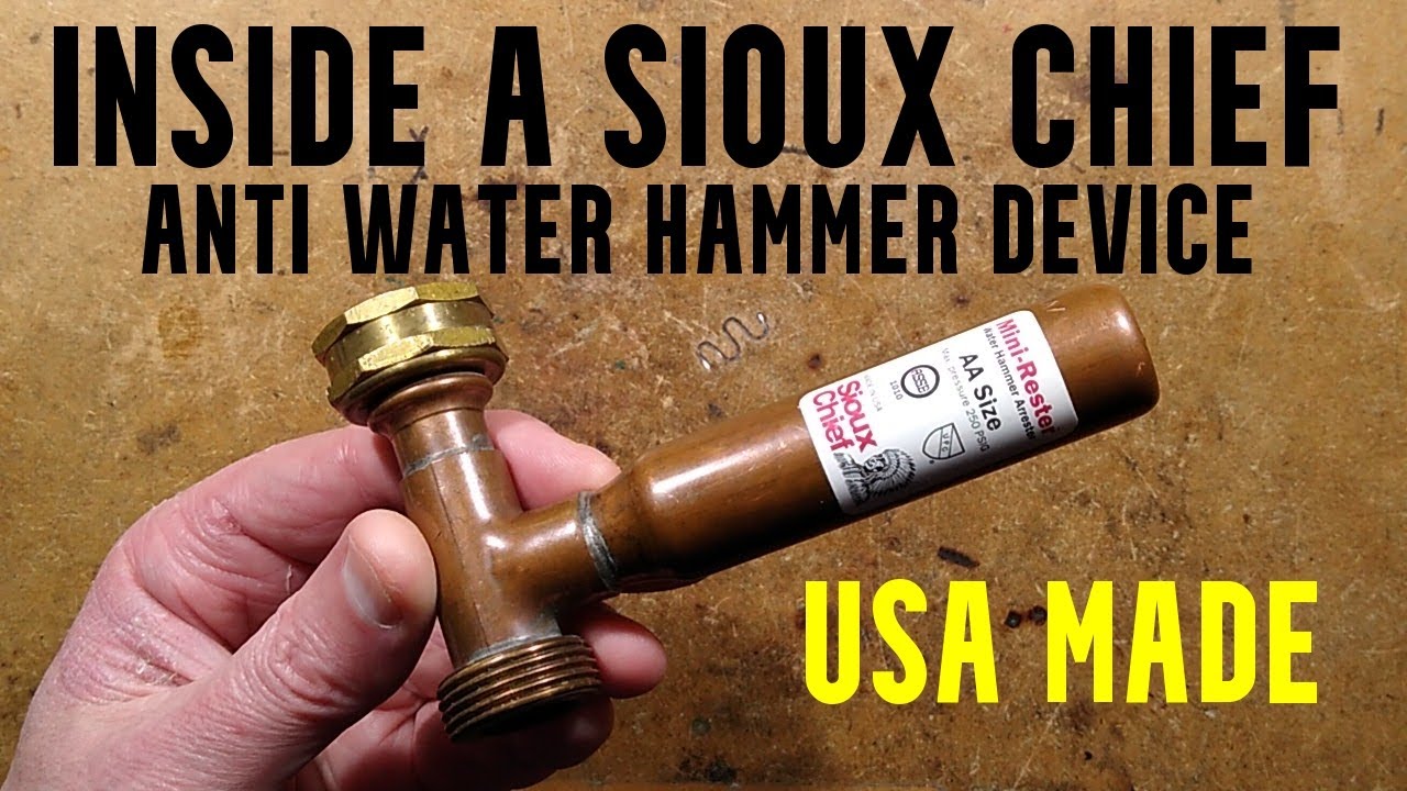 inside an American made anti water hammer device