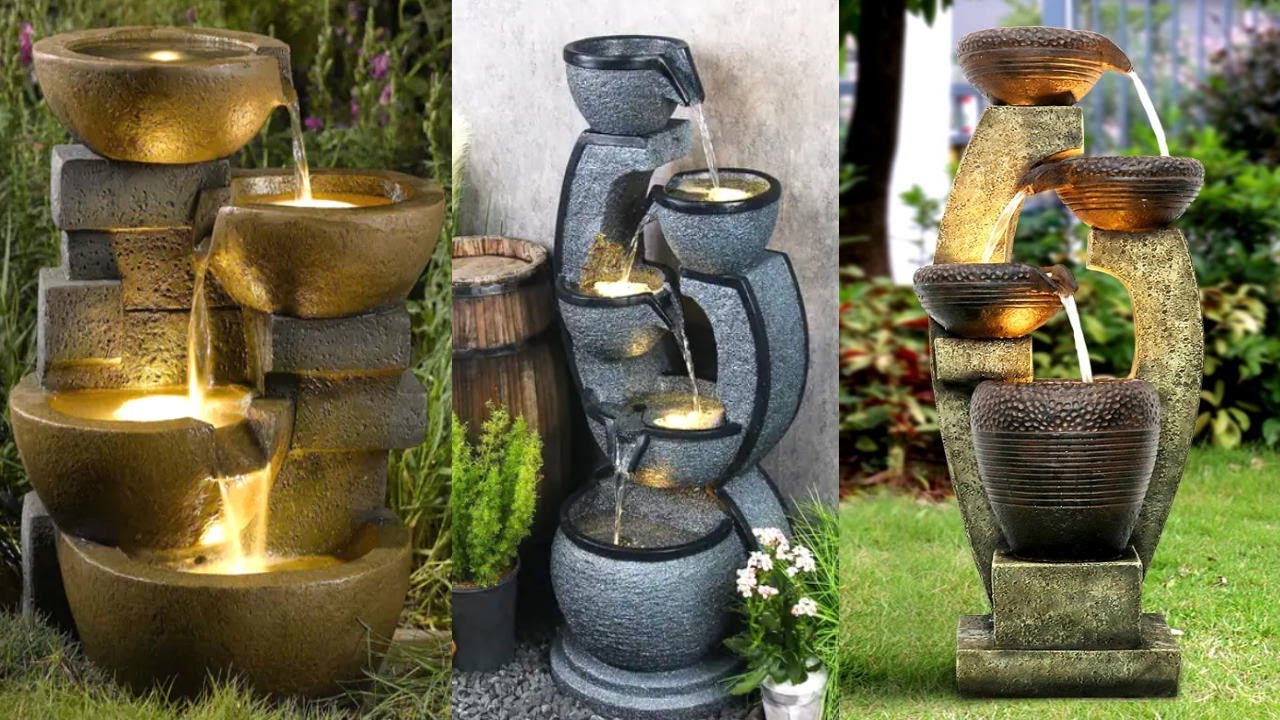+100 IDEAS FUENTES PARA JARDIN 2026 - JARDINES MODERNOS PEQUEÑOS 2026 - ADORNOS DE JARDIN 2026 ⛲