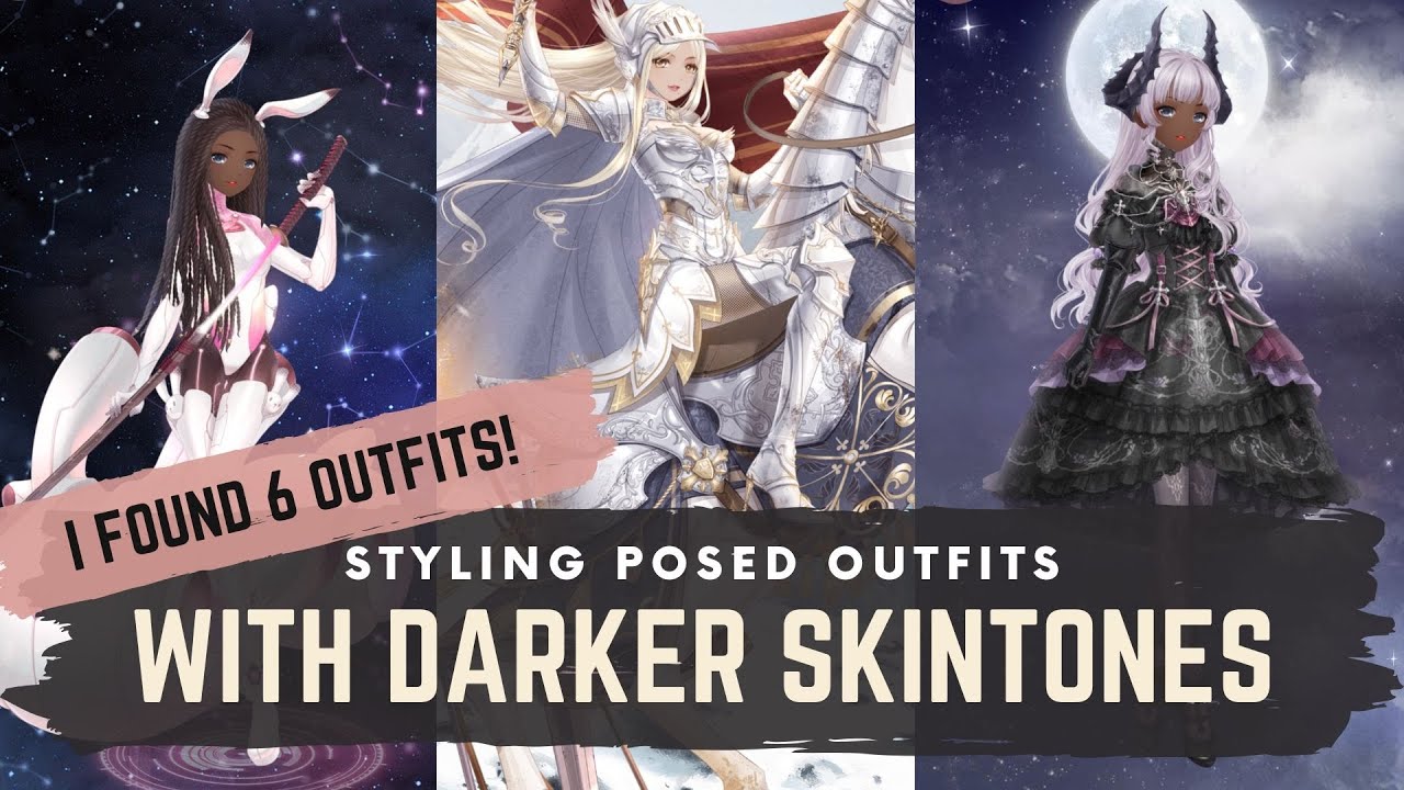 Love Nikki - 6 Posed Outfits to Style Dark Makeups With!