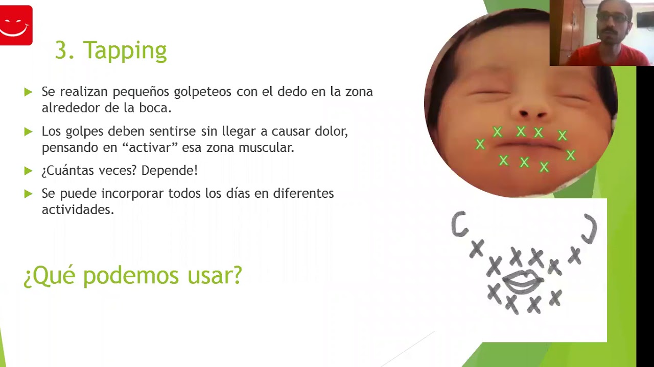 Estimulación de la musculatura orofacial: Ejercicios de prealimentación