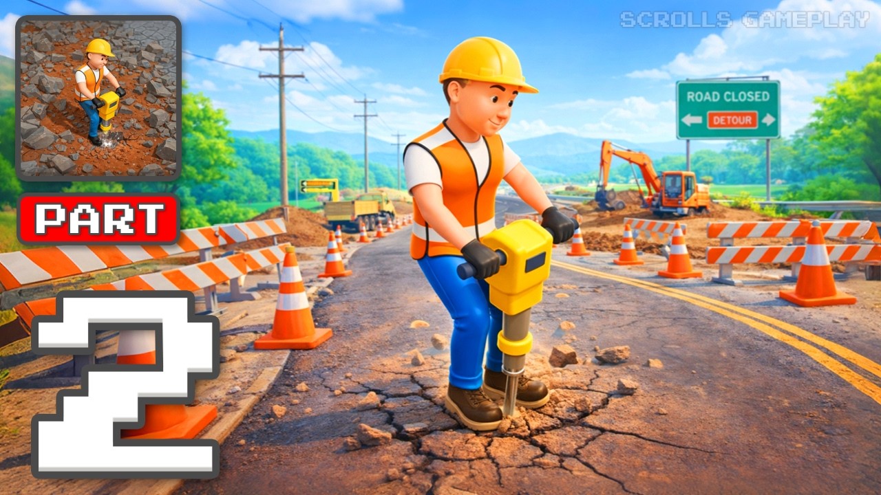 Road Builder Idle - Gameplay Walkthrough Part 2 - Grow Your Road Empire (iOS, Android)