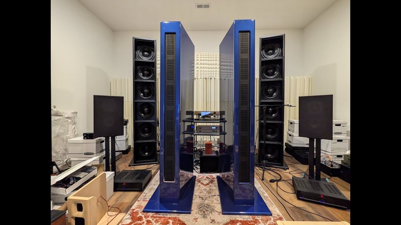 The Hollis Audio Labs AGN II open baffle line array speaker system Saint-Seans Symphony #3 excerpt