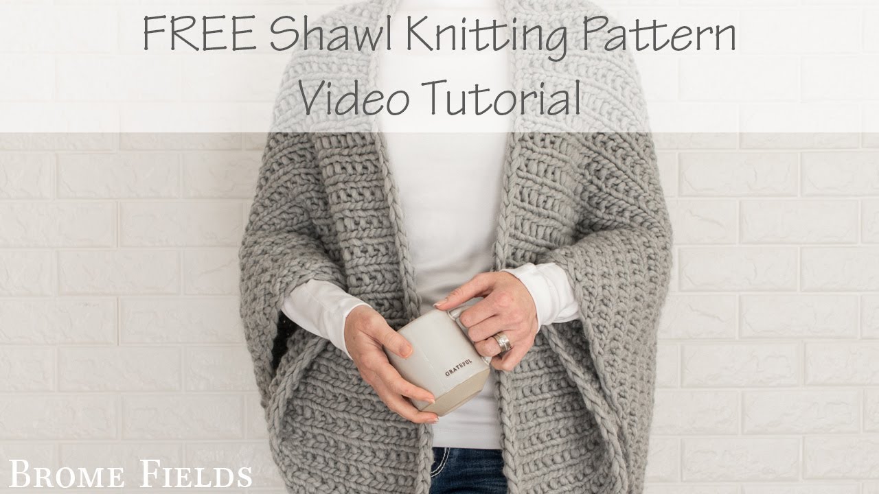 Knit an Oversized Shawl with Super Bulky Yarn | Beginner-Friendly Pattern