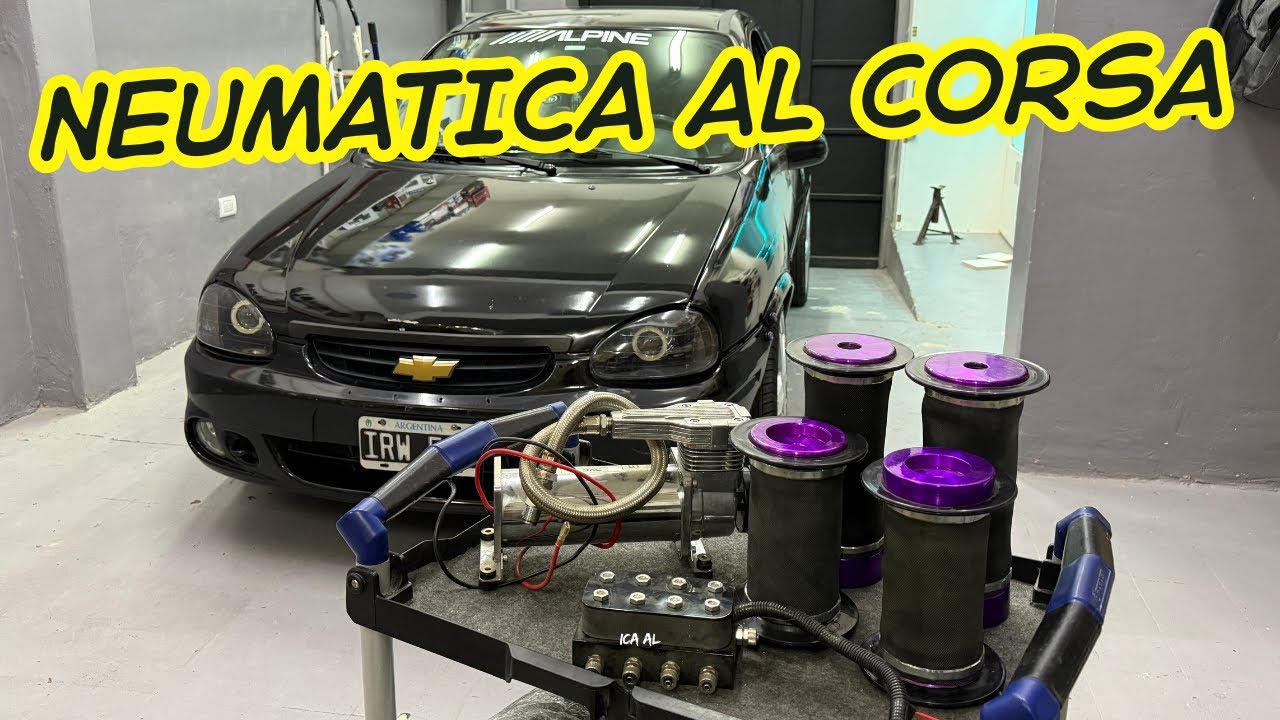 SUSPENSION NEUMATICA PARA EL CORSA!! Paso a paso de como la instalo