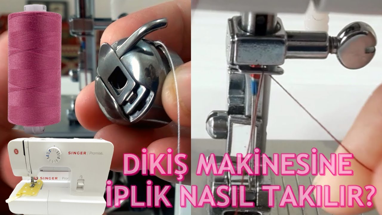 Dikiş makinesine ip nasıl takılır? / Dikiş dersleri / How to thread a sewing machine