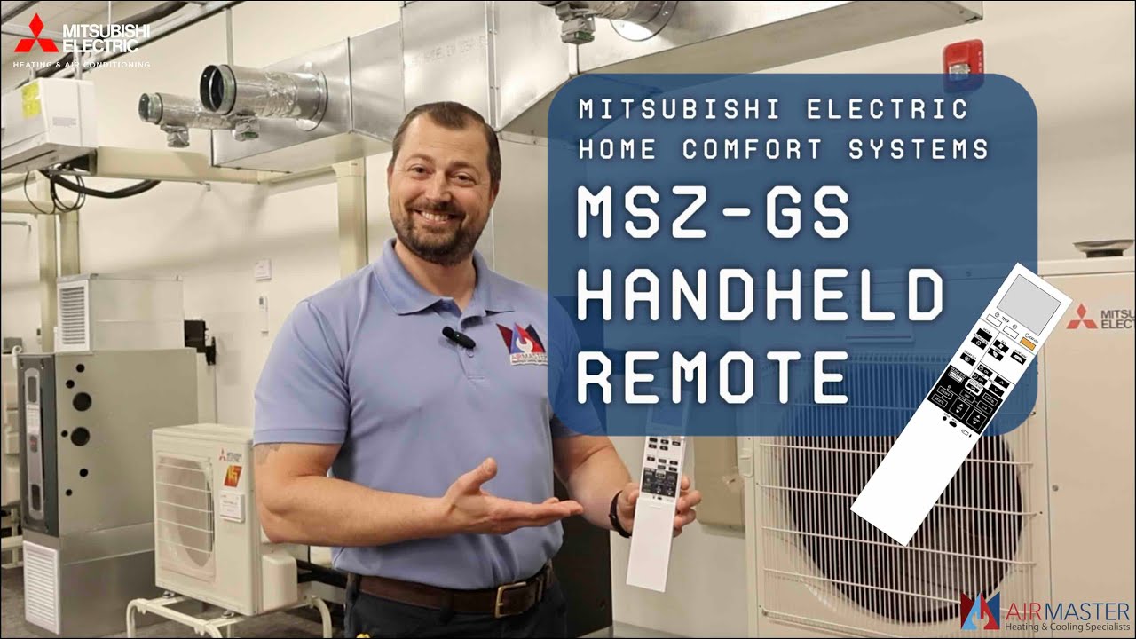 Handheld Mitsubishi Remote Tutorial for MSZ-GS Home Comfort System