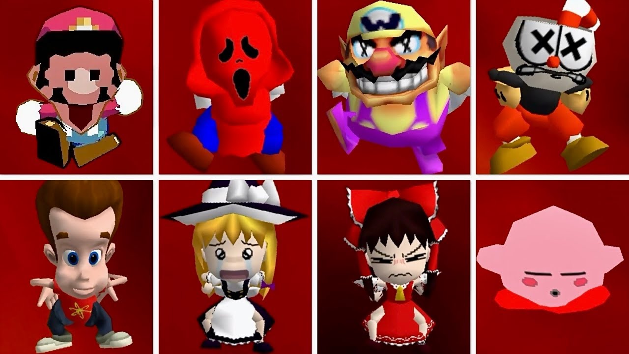Super Mario World, Touhou & More Characters Falling in LAVA Animations - 4K