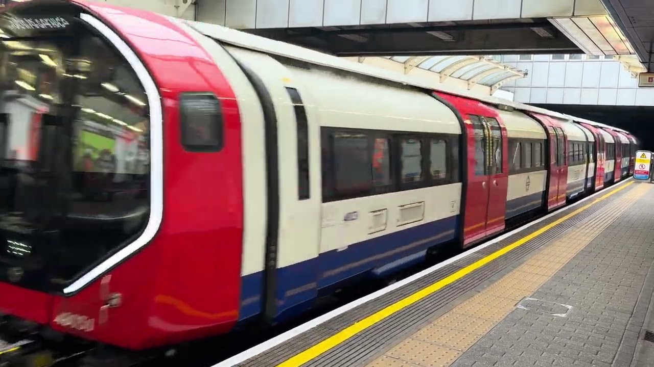 BRAND NEW London Underground Piccadilly line 2024 Stock approaching Hammersmith Station  