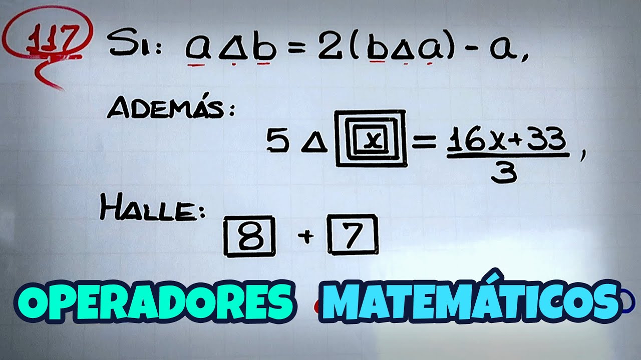 Operadores Matemáticos | Figuras Operaciones | Razonamiento Matemático