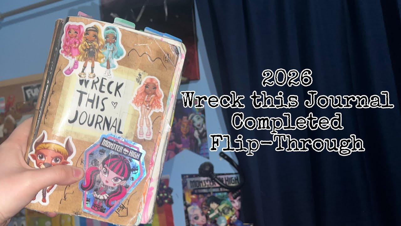 Wreck this Journal 2026 COMPLETED flip through