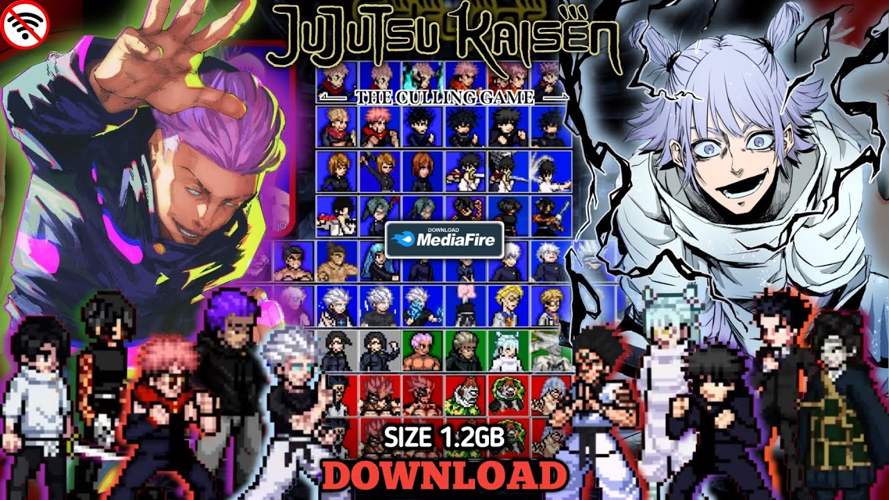 Релиз!! Jujutsu Kaisen Mugen V4 Android [81+ персонажей] Офлайн 2026