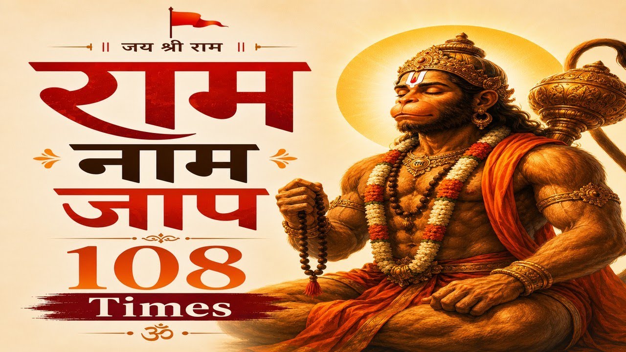 राम नाम जाप | Shri Ram Naam Jaap 108 Times | मन को शांति देने वाला भजन | Ram Dhun
