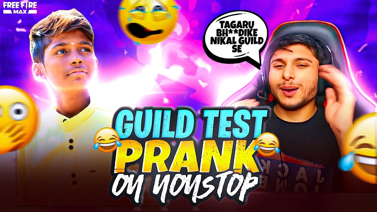 GUILD TEST PRANK ON NONSTOP GAMING🤯😂 PRANK GONE WRONG💥 @NonstopGaming_