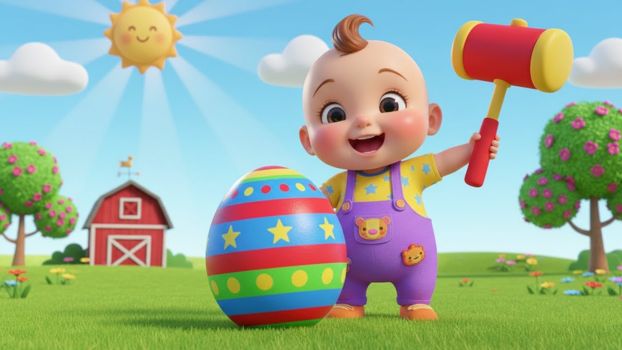 Canción de los huevos sorpresa en la granja 🥚🌾 | Canciones infantiles de granja y descubrimiento