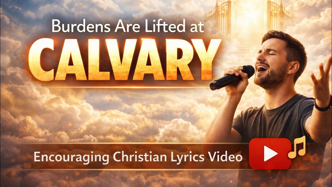 Burdens Are Lifted at Calvary | Encouraging Christian Lyrics Video 