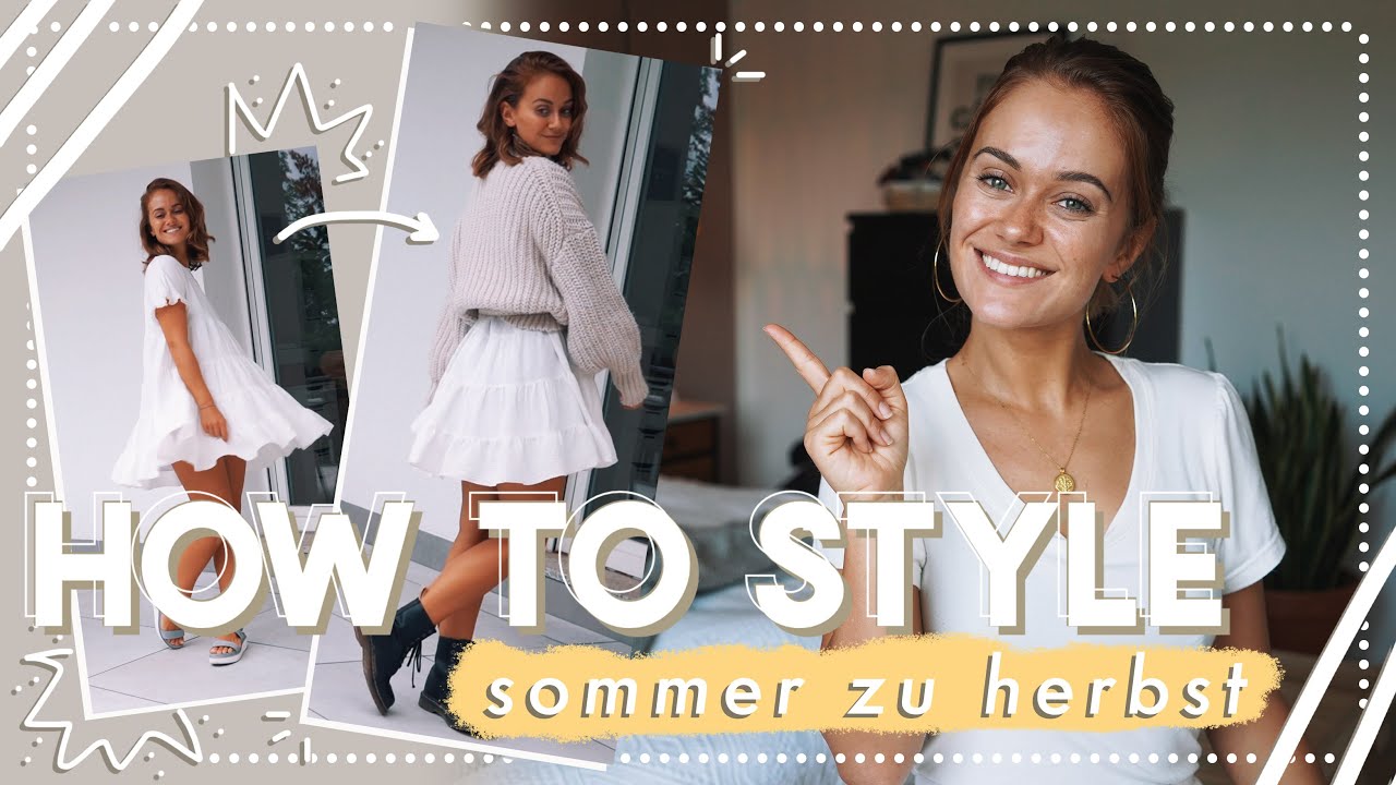 Sommerklamotten herbstlich stylen - Outfitideen & Stylinginspo im Herbst