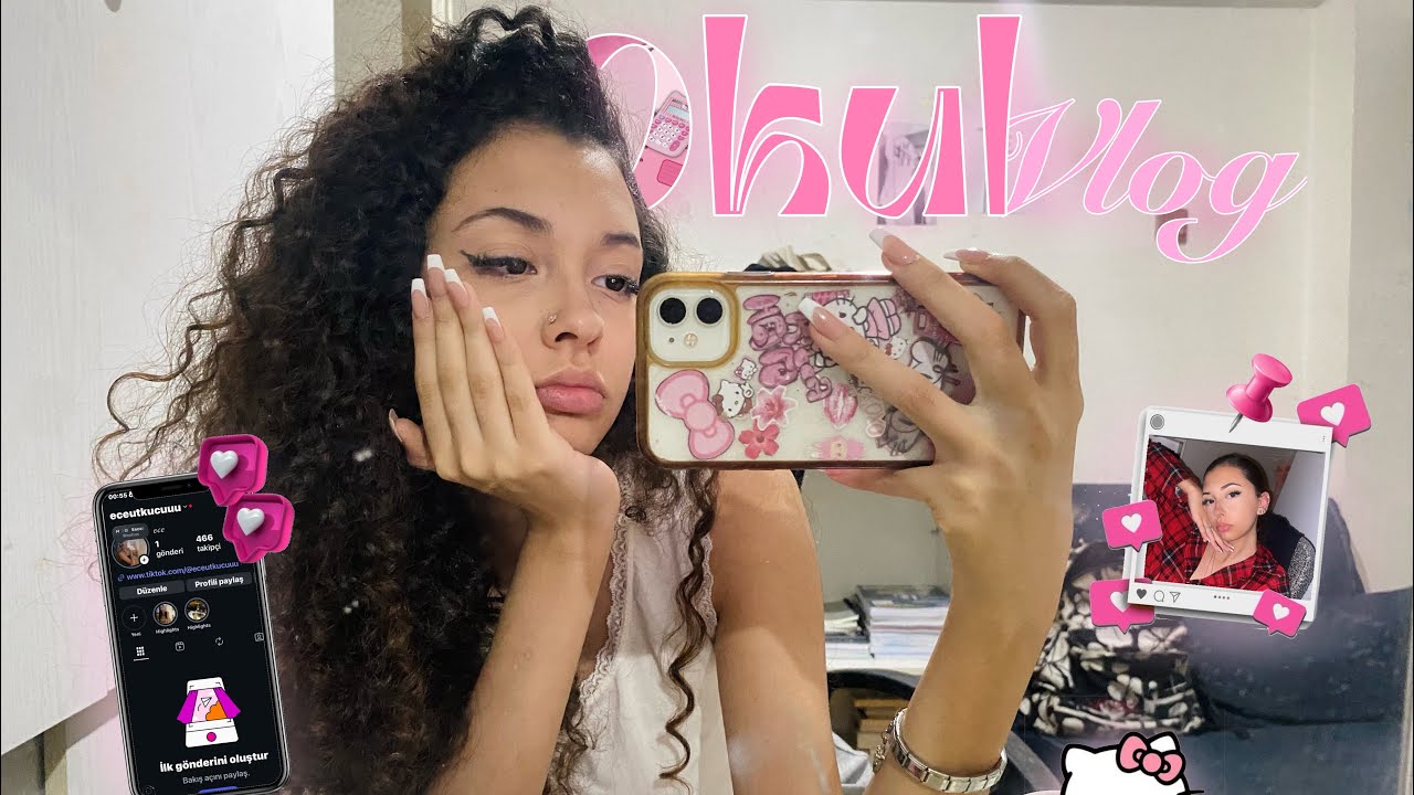 OKULDA BİRGÜNÜM NASIL GEÇİYOR VLOG !!• GÜNLÜK VLOG• GRWM