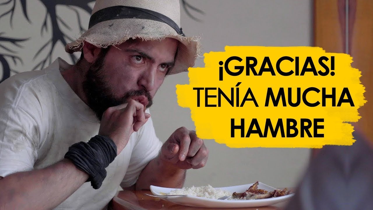 Brindó un plato de comida a un mendigo y este dio una lección a todos