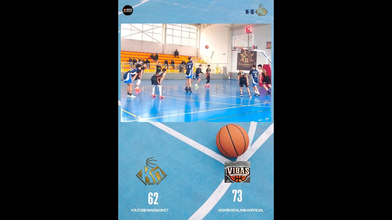 K.K.Kriva Palanka vs K.K.VIBAS-Skopje M-16 mazi   24.01.2026