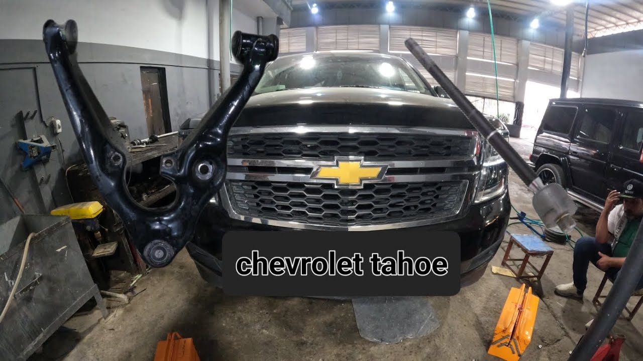 replacing lower control arm - tie rod - sway bar bushing .. chevrolet tahoe 2015 - 2020