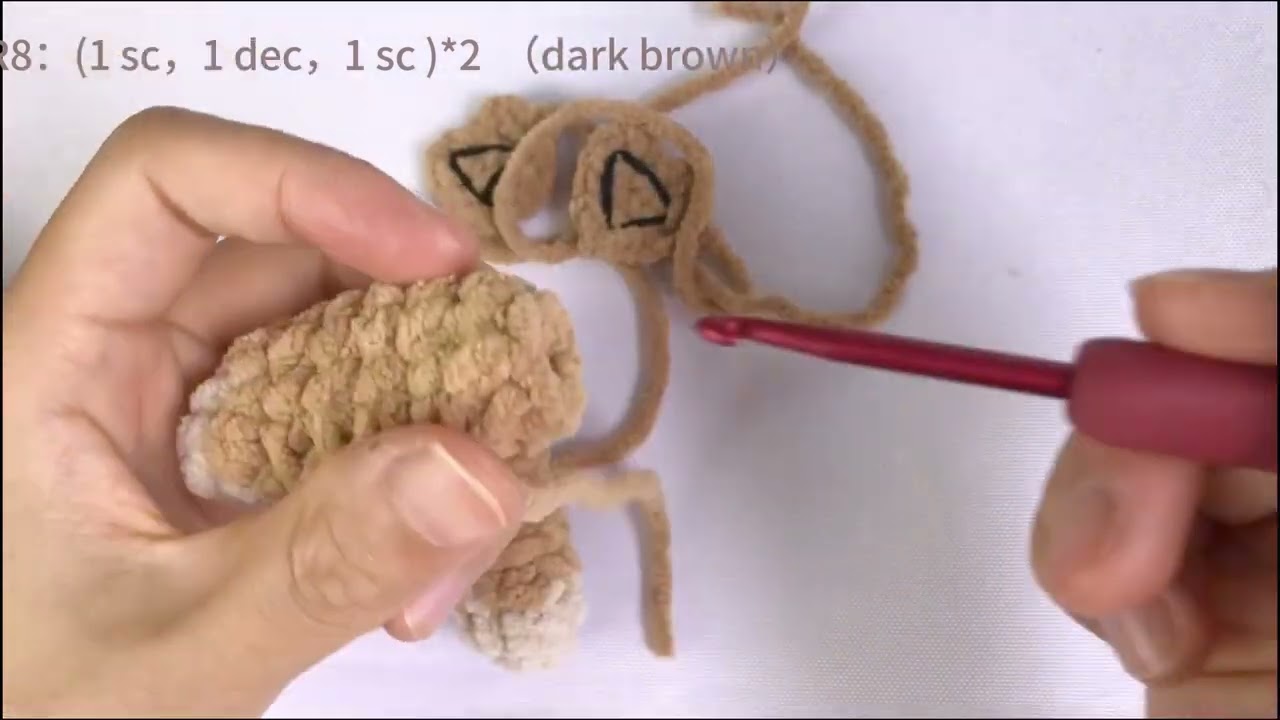 How to Crochet a Mr. Bean's Teddy Bear --  Crochet Tutorial for  Beginners by Crochet Cat -- P 6