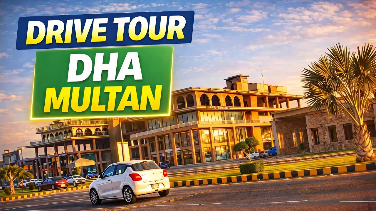 Full Modern Pakistan is Here For You! POV: FPV Driving Tour DHA Multan Pakistan in 4K