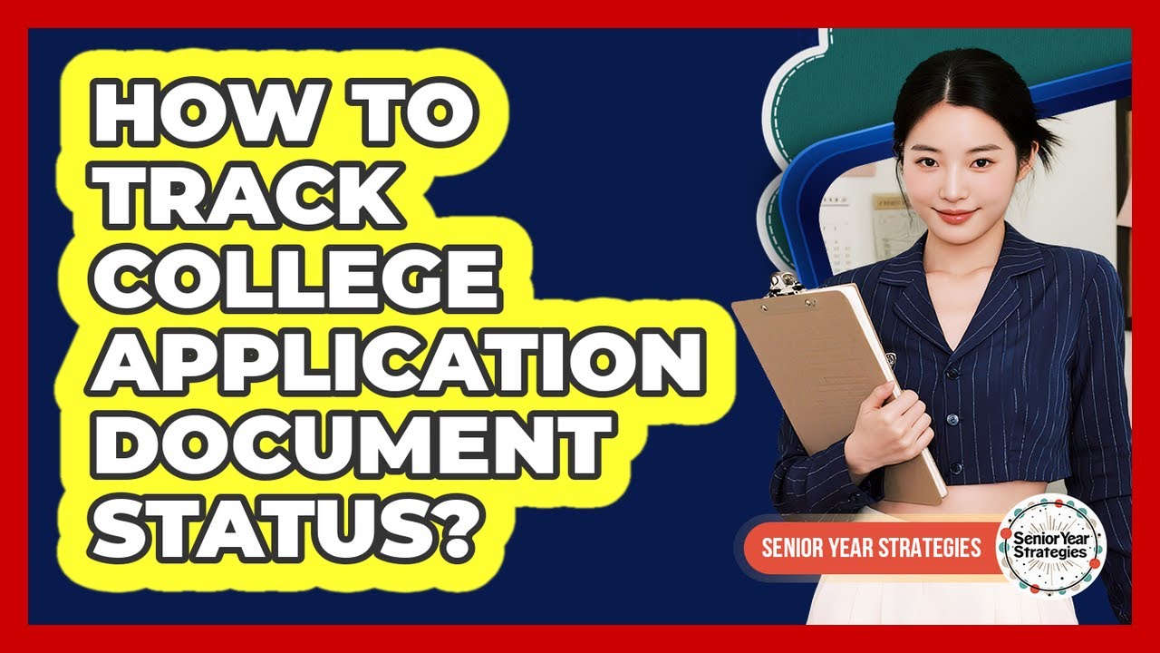 How to track college application document status?