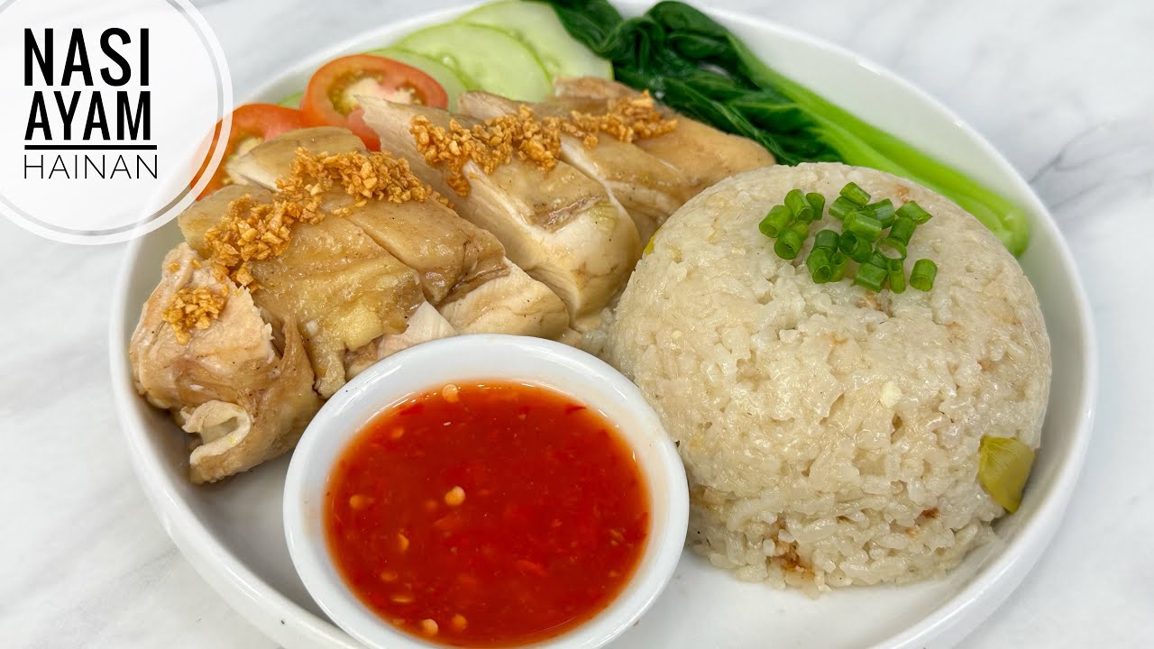 RESEP NASI AYAM HAINAN RICE COOKER ENAK BANGETTT