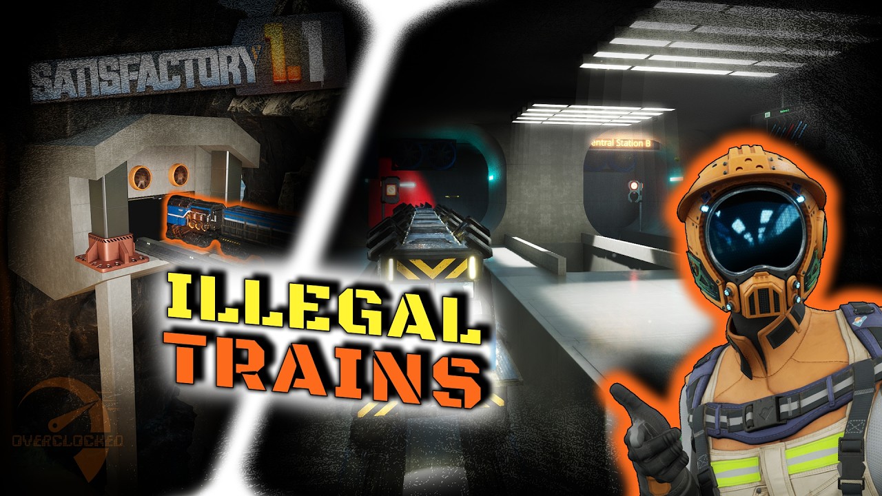 Illegal Underground Trains in Satisfactory