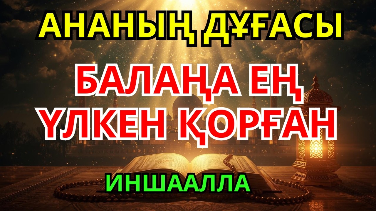 АНА ЖҮРЕГІНЕН ШЫҚҚАН ДҰҒА – БАЛАҢА ЕҢ МЫҚТЫ ҚАЛҚАН