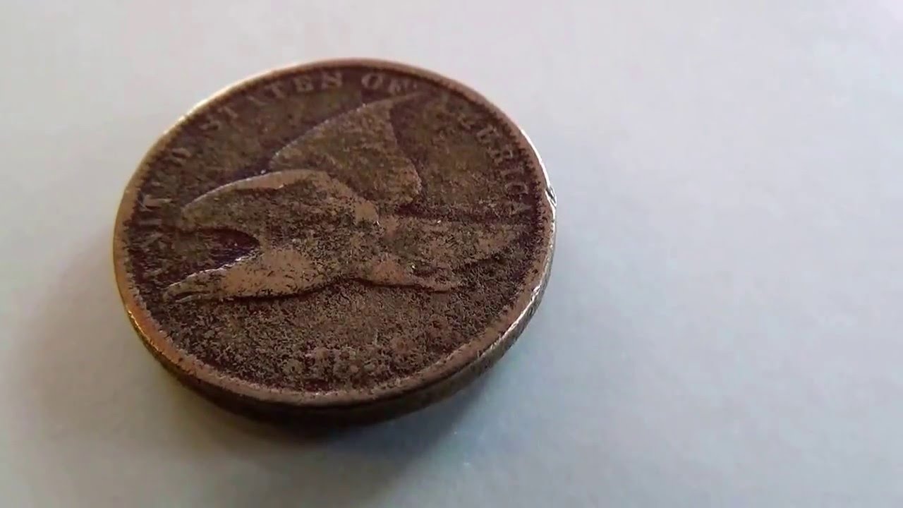 1858 Flying Eagle One Cent Coin
