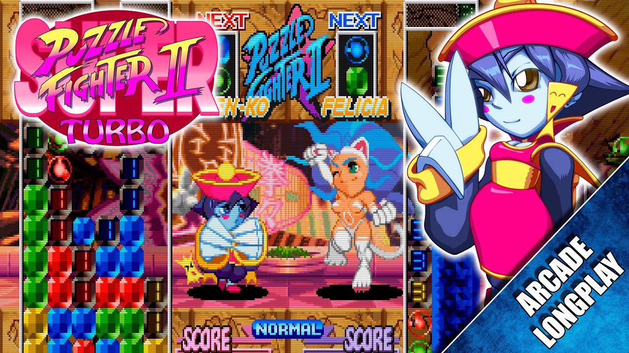 Super Puzzle Fighter II Turbo (Arcade) 【Longplay】