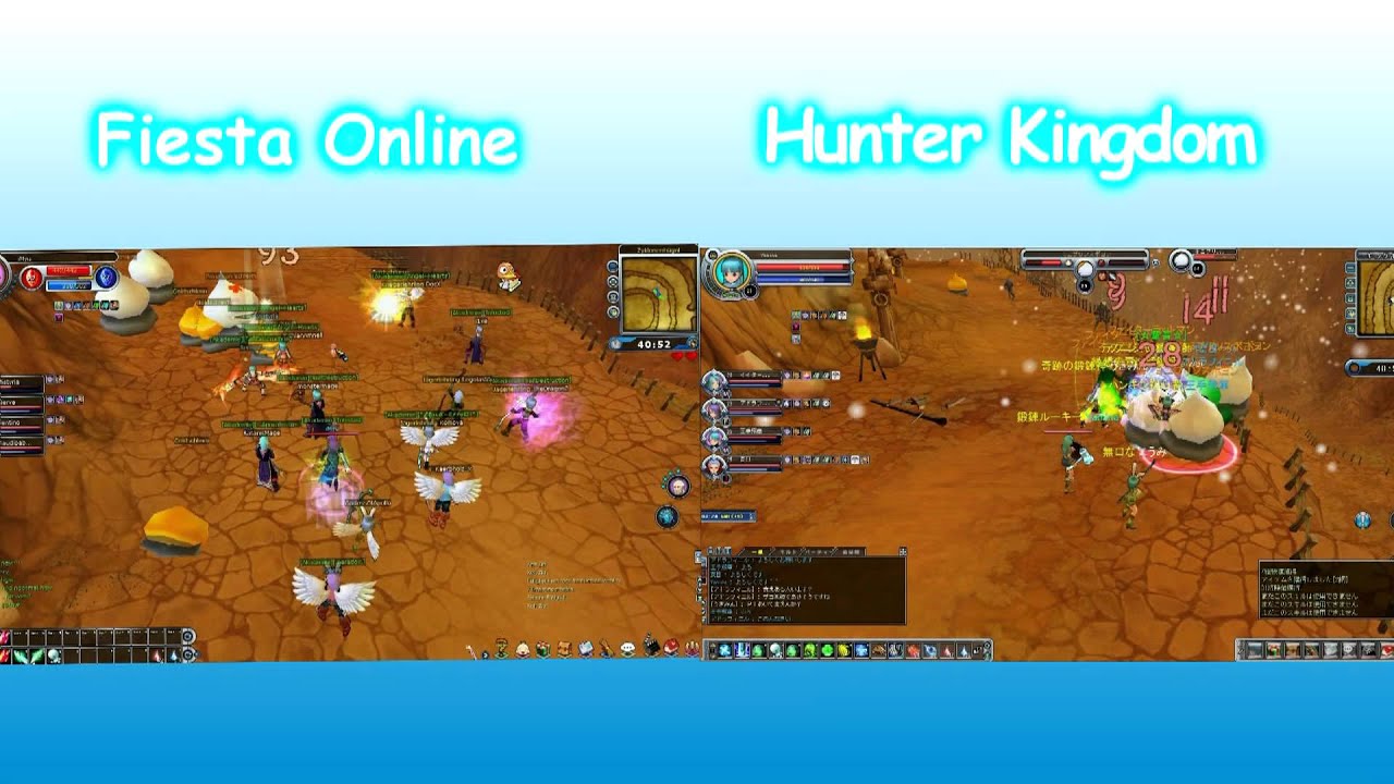 Fiesta Online & Hunter Kingdom (ハンターキングダム)Schleim KQ (キングボヨンの丘)
