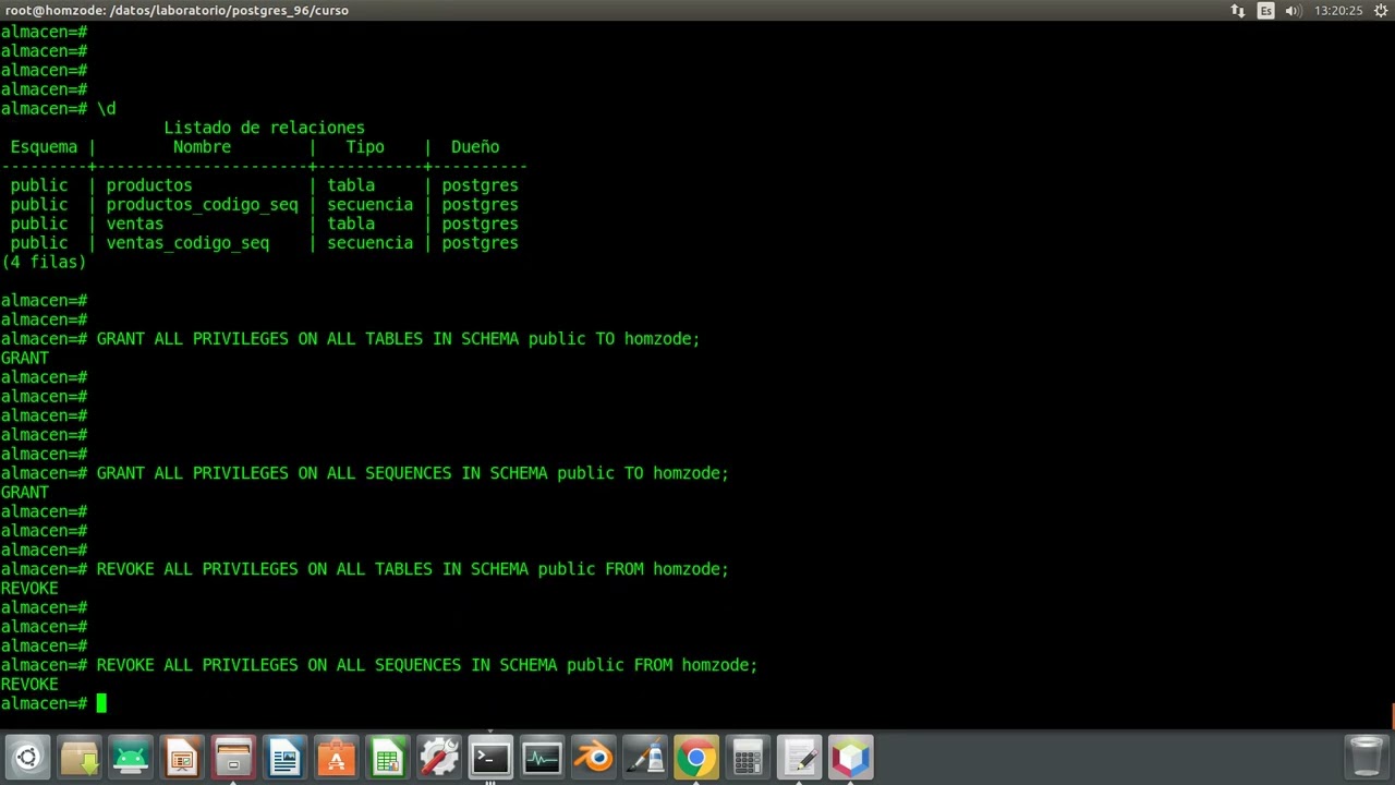 Postgresql Crear y Eliminar usuario, asignar base de datos