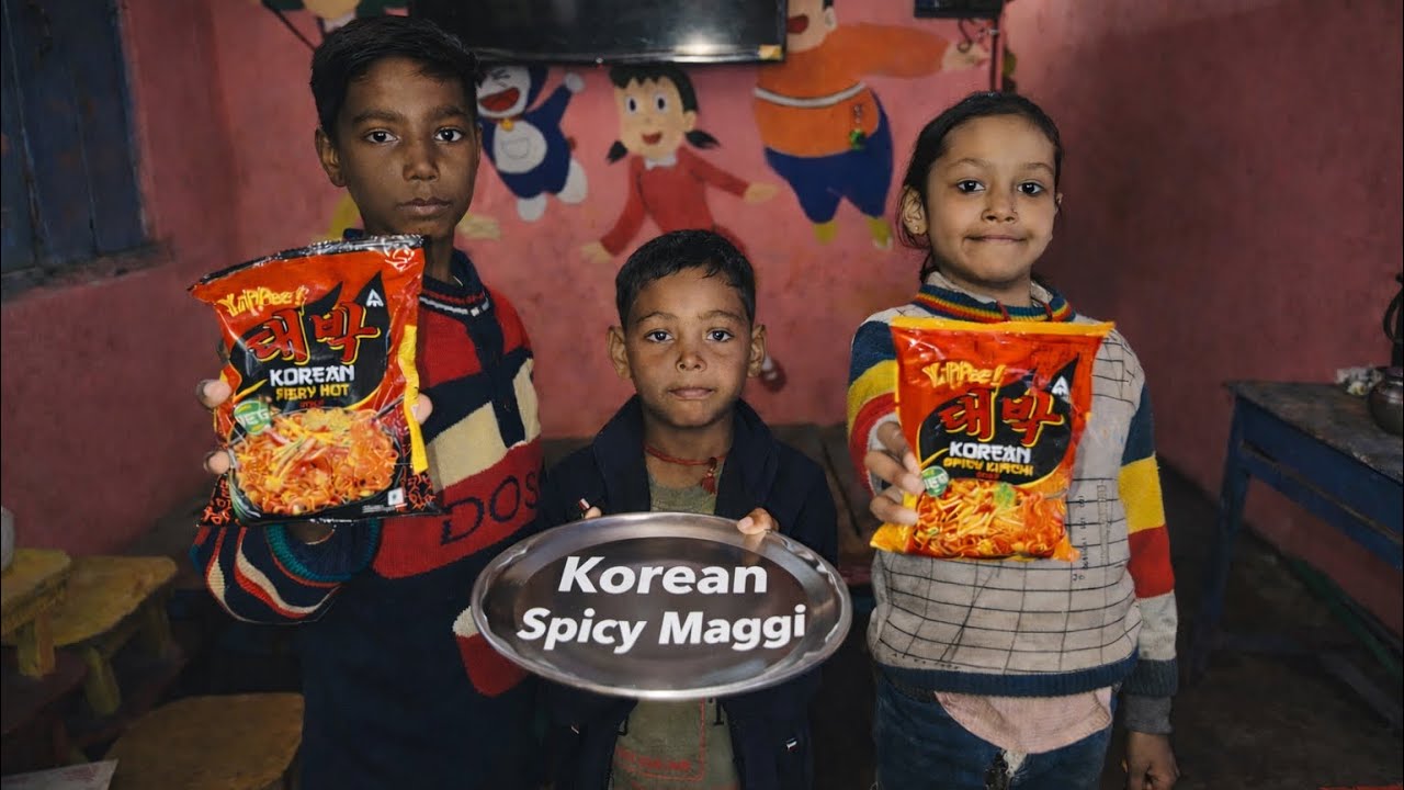 2x Korean spicy noodles 😲 challenge ||KkkWorld 