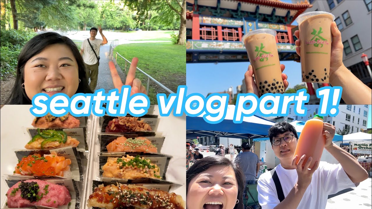 seattle vlog part 1! 🌲  lots of eating, views & vibes 🥰